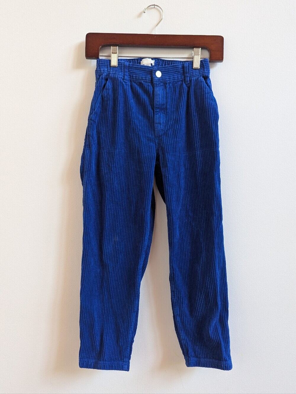 Arket Corduroy Pants 8-10 Blue Corduroy Everyday